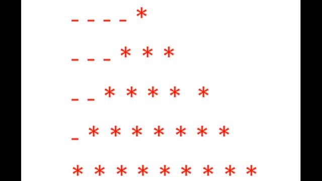 A simple way to draw a Pyramid in Python смотреть онлайн