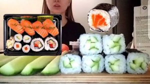 MUKBANG | СУШИ И РОЛЛЫ | #MUKBANG #наггетсы #калашникова #MUKBANG