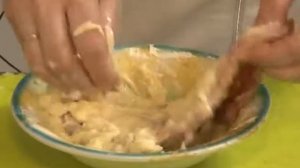 Мясо в луковом кляре.