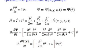 Уравнение Шредингера Стационарные состояния