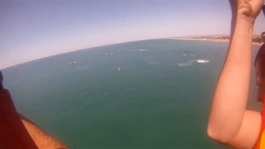 Полёт на парашюте. GoPro видео.