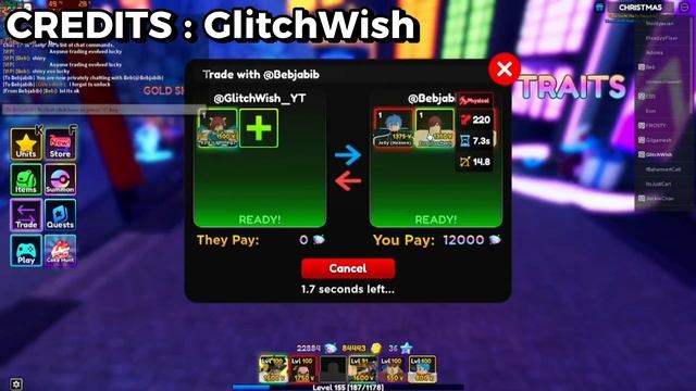 BIGGEST TRADES COMPILATION ? IN ANIME ADVENTURES!! (ROBLOX) смотреть онлайн