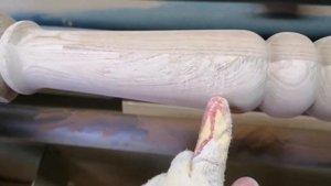 Точение балясин из ясеня на КТФ