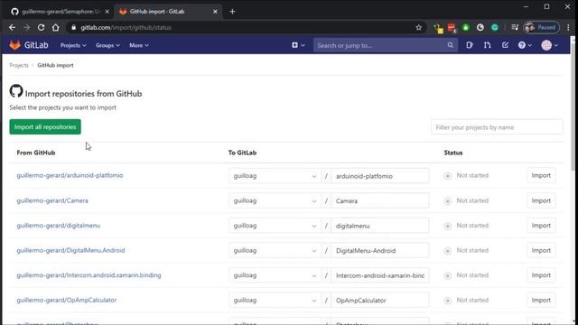 Como migrar repositorios de github o bitbucket a gitlab смотреть онлайн