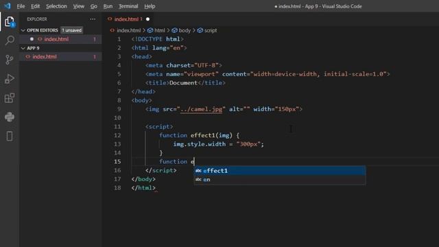 control in #html elements(img tag) with #js #javascript  #problem 9