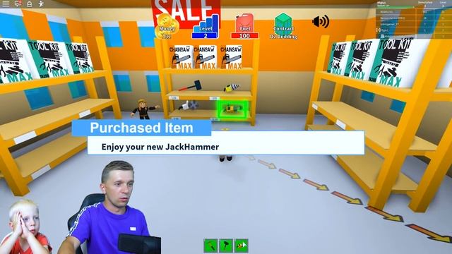 РАЗРУШАЕМ ГОРОД и ЗДАНИЯ! Дом Упал прям на НАС в ROBLOX Новый Симулятор от FFGTV смотреть онлайн