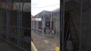 Беседка из металла и поликарбоната ??