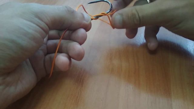 Как привязать крючок с лопаткой к леске?! Надёжный узел КНОТ! смотреть онлайн