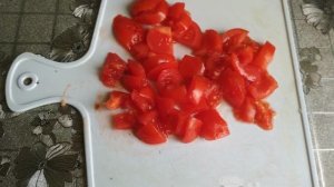 Макароны с помидорами и болгарским перцем