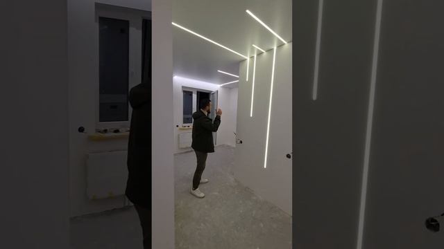 Световые Линии в натяжных потолках смотреть онлайн