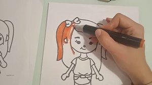 рисуем девочку тока бока ??