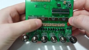 BrainfuckPC#13  Плата индикации на вакуумных семисегментниках