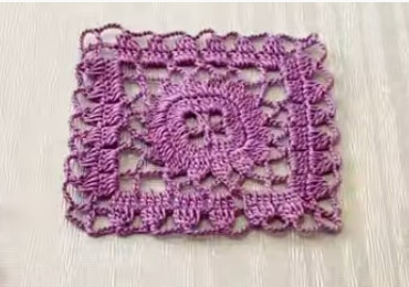 Вязание крючком: Красивый мотив для вязания туник, салфеток, скатертей и пр. смотреть онлайн