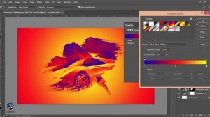 Photoshop cc Tutorial: How to make brush effect wallpaper (Lamborghini Egoista )