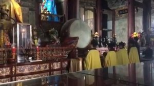 Wudang ceremonia taoísta en el Templo de la Nube Púrpura