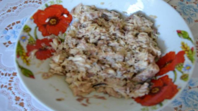 Бутербродная намазка с яйцом, сыром и рыбой