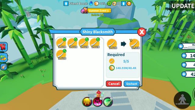 Making shiny 5B+ Damage Legendry Elephant Tooth w17 Savannah Weapon Fighting Simulator смотреть онлайн