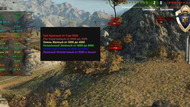 Оленемер без XVM для World Of Tanks