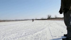 миниснегоход с двигателем дружба. 11.02.2018. Уральск