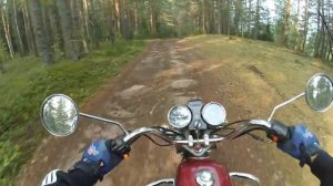 #Покатушки на мопеде альфа -поехал за грибами(лесок)0))