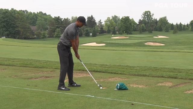 Tiger Woods' range session for the Memorial Tournament pro-am 2019 смотреть онлайн