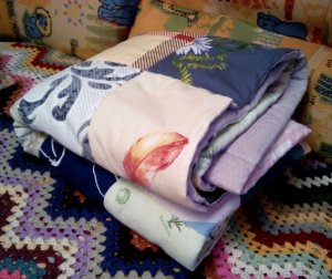 Лоскутное одеяло без стежки? Да! Часть 5. Наконец-то она это закончила, подумают зрители)))