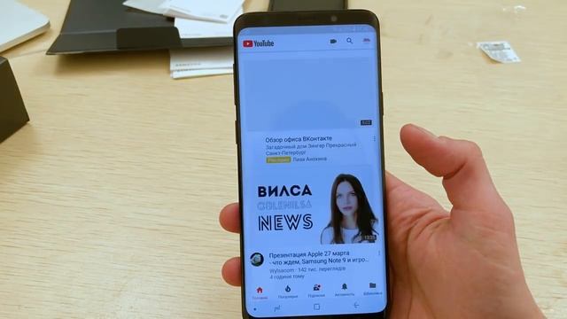 Обзор Samsung Galaxy s9+ Plus и тест под водой смотреть онлайн