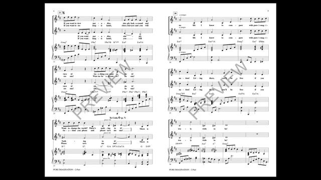 Pure Imagination (2-Part Choir) - Arranged by Audrey Snyder смотреть онлайн
