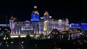 Сочи парк 2024г. Колесо времени. Вечер.