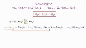 Как вычислить произведение логарифмов