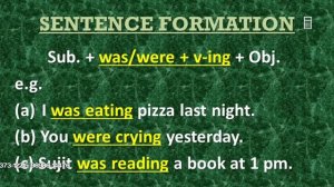 Past Continuous Tense | Past Tense | English Grammar