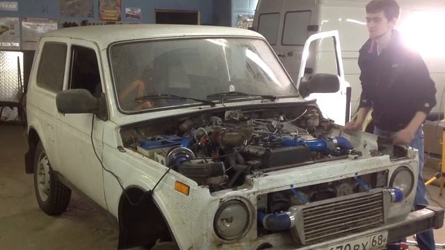 Турбо Нива ОГНЕННАЯ отсечка на 6500 #GreenToad_motorsport #GreenToad Серпухов смотреть онлайн