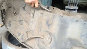 Чистка бака от грязи и ржавчины. Паджеро 4 араб