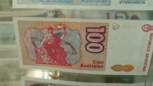 Обзор коллекции банкнот Республики Аргентины.