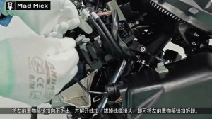 Zontes 350E Scooter left front glove box lock electrically controlled disassembly video tutorial