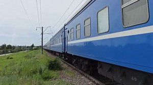 "БЧ" Электровоз ЭП1М-497 с поездом №301 Адлер—Минск