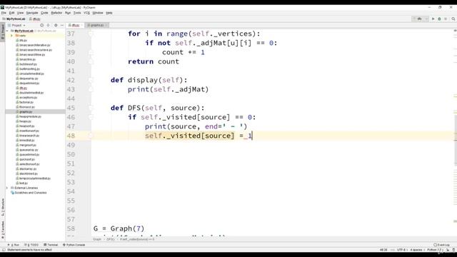 6  Depth First Search Implementation   Python Program