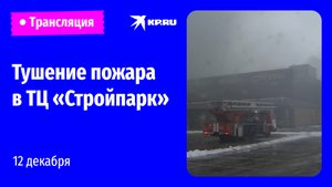 Тушение пожара в ТЦ «Стройпарк» в Балашихе 12 декабря: прямая трансляция