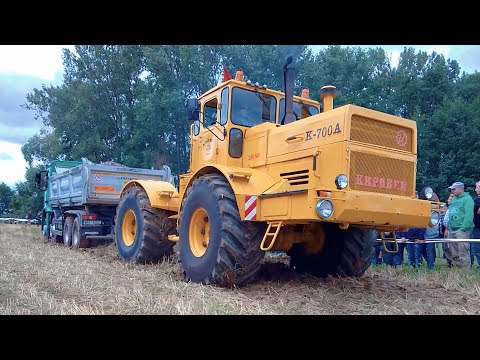 Кто победит? Грузовик 8x8 против большого советского трактора К-700 «Кировец»