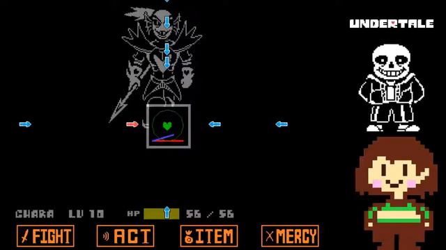 Lets play Undertale German Genocide Extra Kampf Gegen Undyn the Undying смотреть онлайн