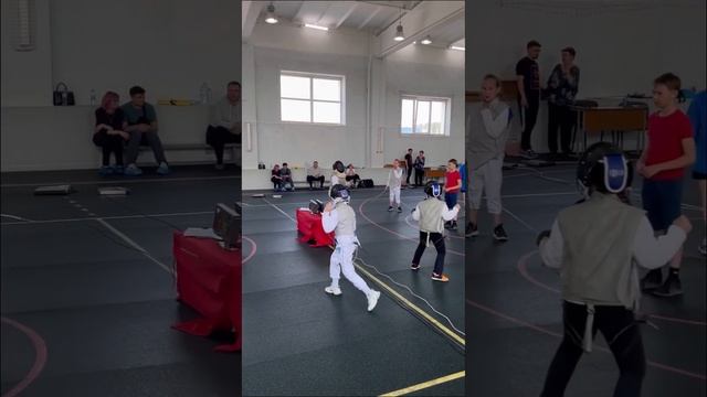 Юные фехтовальщицы #sport #fencing смотреть онлайн
