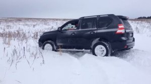 prado 150 в снегу