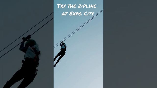 Zipline Experience at Alpine Line Expo City Dubai #dubai #expocitydubai #zipline  #adventure