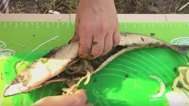 Нежная и сочная скумбрия на мангале