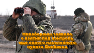 Минобороны заявило о взятии под контроль еще одного населенного пункта Донбасса / Мировые новости