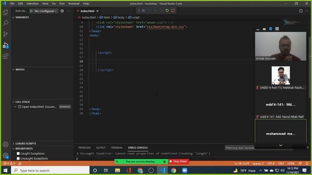 JavaScript | Push & Pop Method | Shift Unshift | Function | Array Length Freelancing | B4 | Class 1