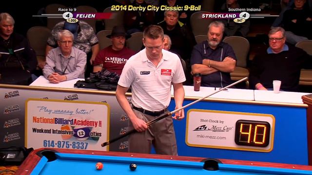 9-BALL: Earl STRICKLAND vs Neils FEIJEN - 2014 DERBY CITY CLASSIC 9-BALL DIVISION смотреть онлайн