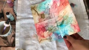 ПОДСТАВКИ под кружки из эпоксидной смолы в технике inkart.