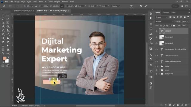 How to Design a Digital Marketing Social Media Banner in Photoshop смотреть онлайн