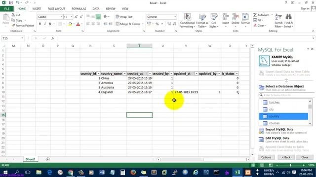 MySQL for Excel Tutorial - Import Data from Database to Excel